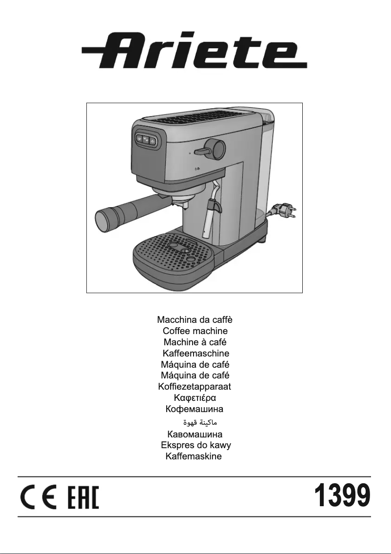 First page image of the manual for 1399