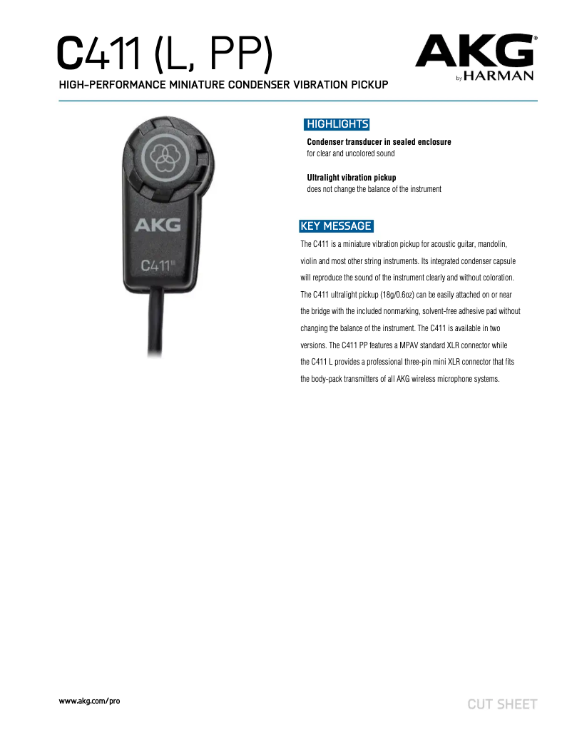 First page image of the manual for C 411