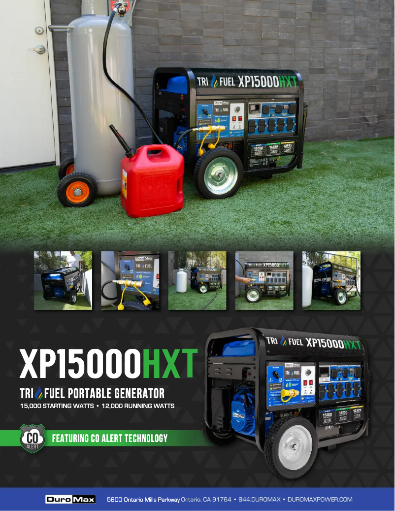 First page image of the manual for XP15000HXT