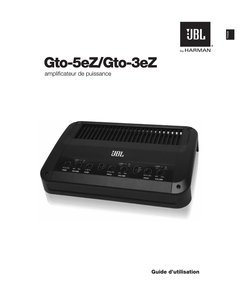 Page 1 of the manual User Manual JBL GTO-5EZ