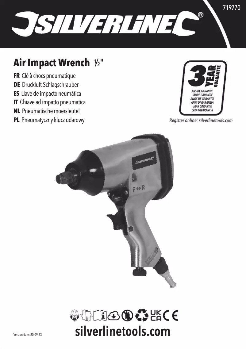 First page image of the manual for 719770