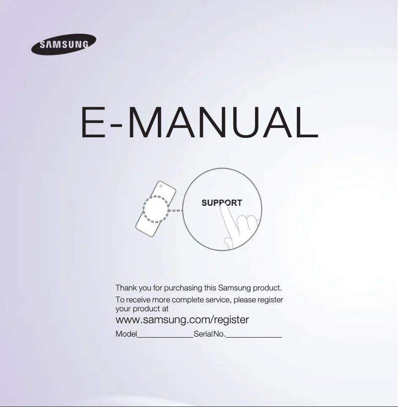 Page 1 of the manual User Manual Samsung UE40ES5500K