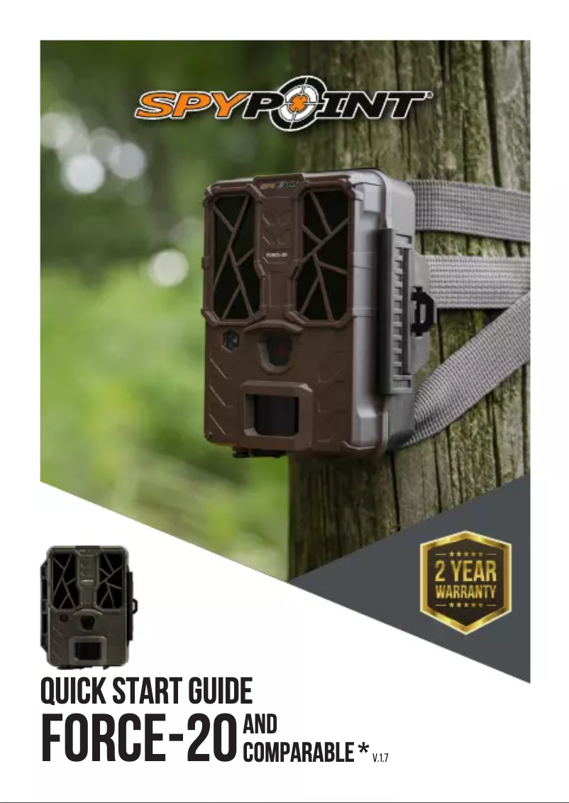 Page 1 of the manual User Manual Spypoint Force-20