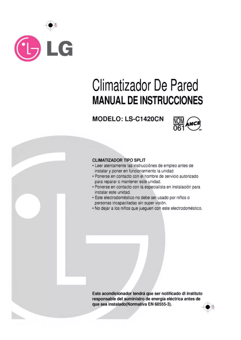 First page image of the manual for LS-C1420CN