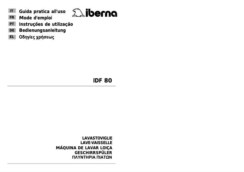 Page 1 of the manual User Manual Iberna IDF 80