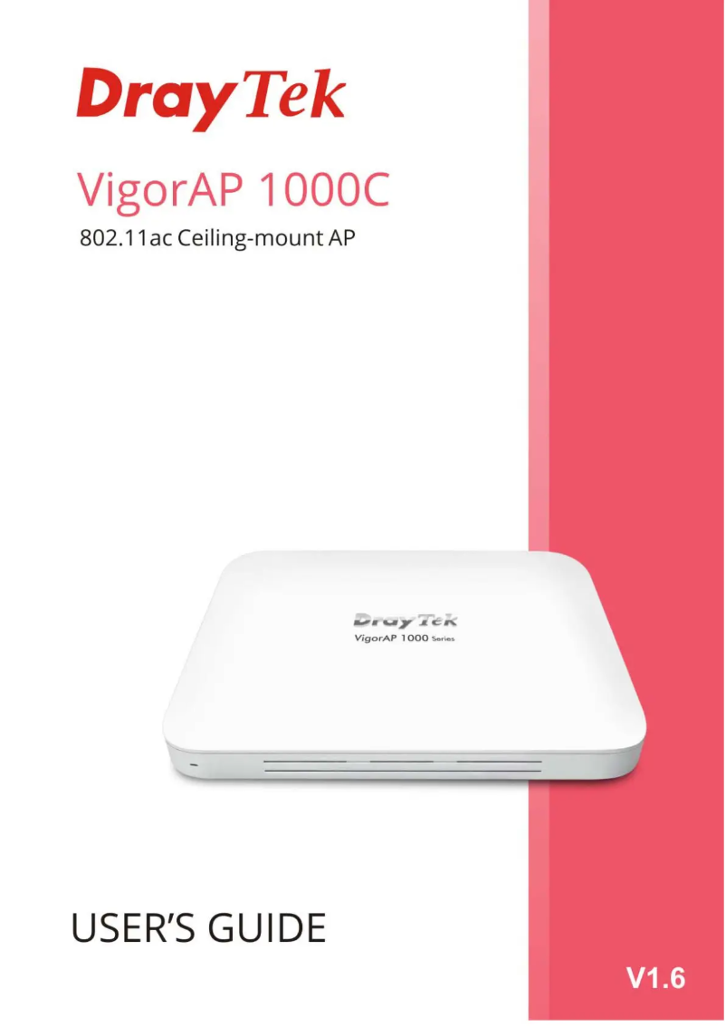 First page image of the manual for Vigor AP 1000C