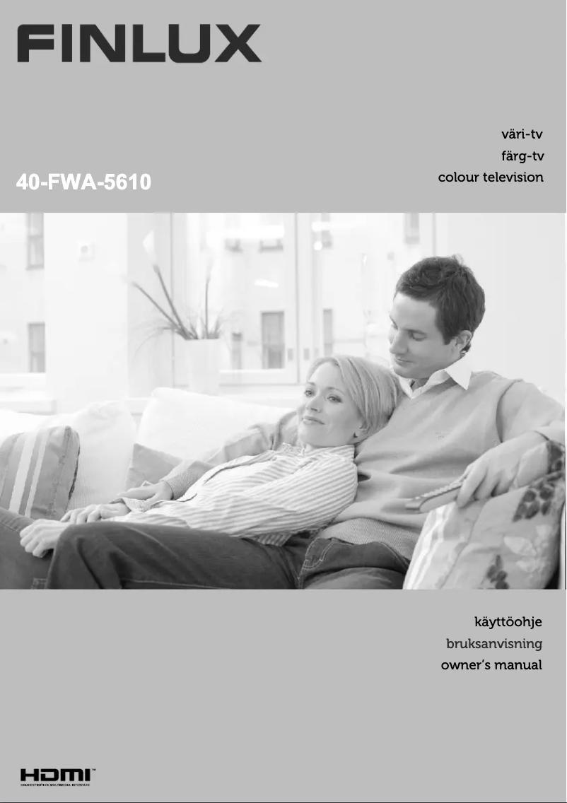 First page image of the manual for 40FWA5610