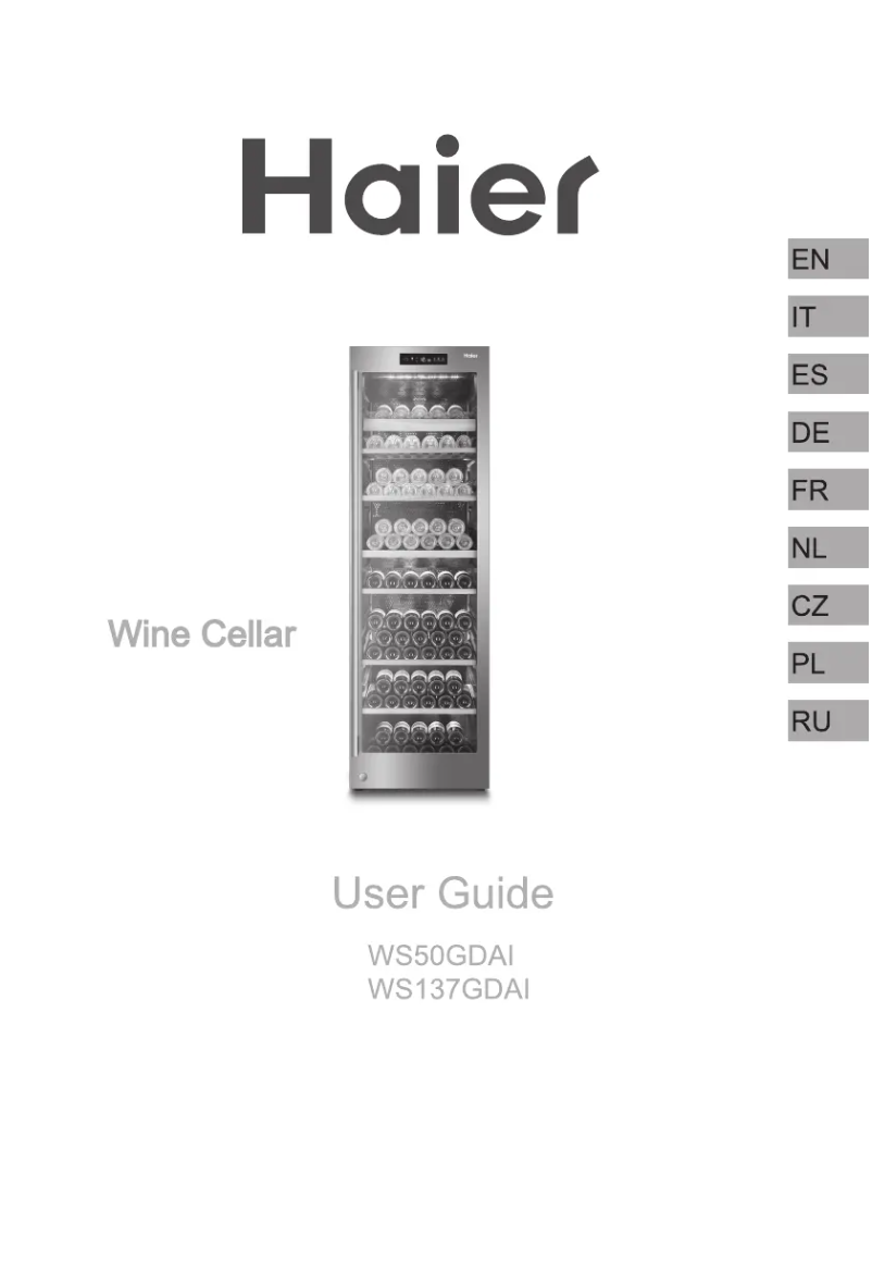 First page image of the manual for WS137GDAI