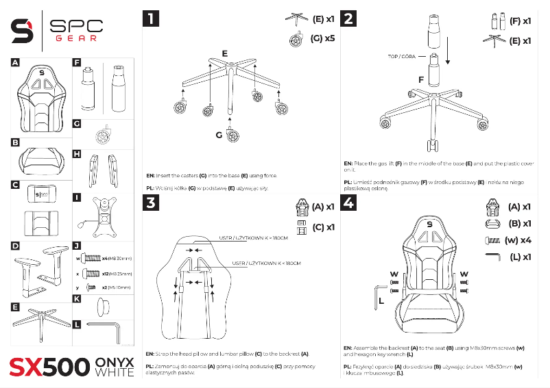 First page image of the manual for SPG083