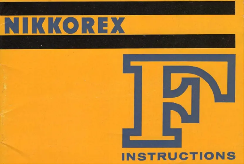 Page 1 of the manual User Manual Nikon Nikkorex F