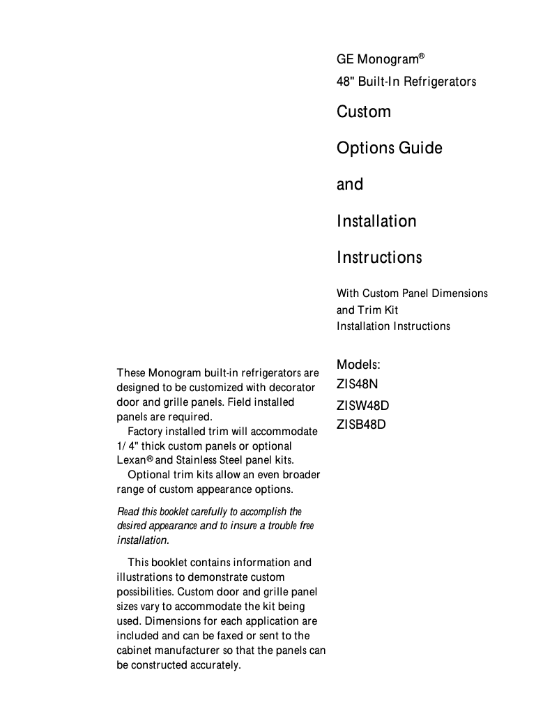 First page image of the manual for ZWCD2