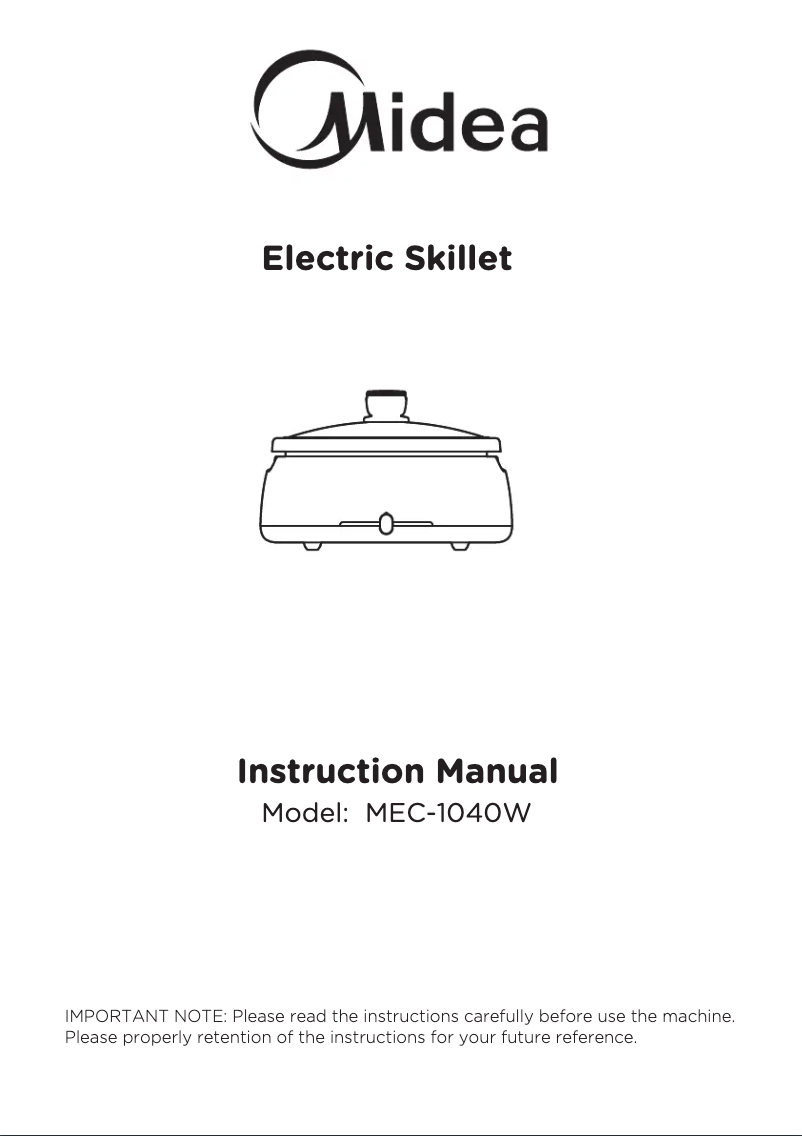First page image of the manual for MEC-1040W