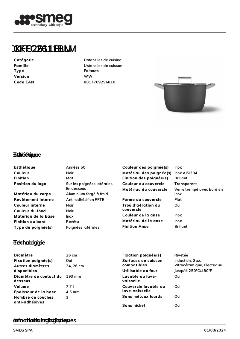 First page image of the manual for CKFC2611BLM