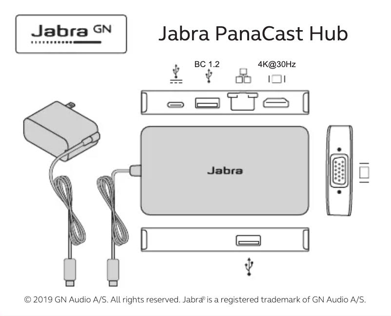 Page 1 of the manual User Manual Jabra PanaCast Hub