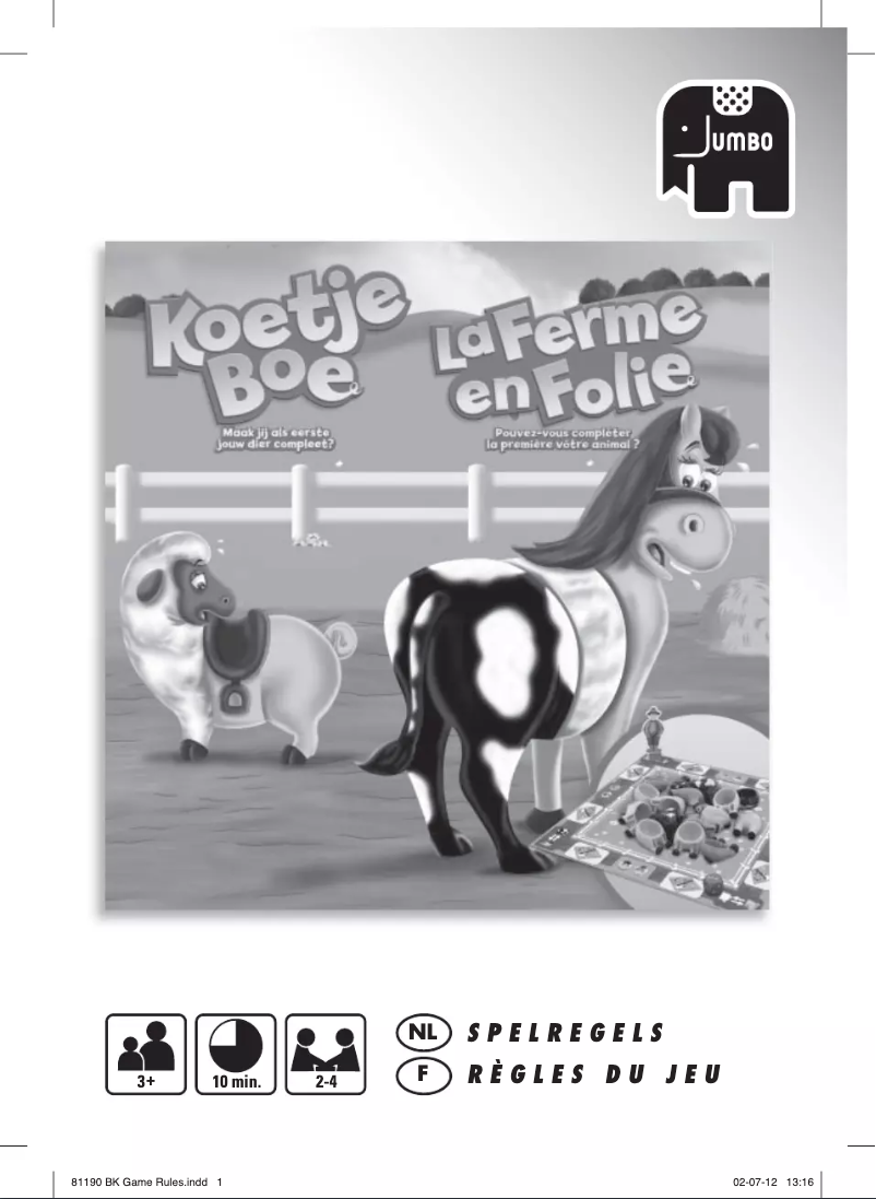 Page 1 of the manual User Manual Jumbo Jonkies Koetje Boe