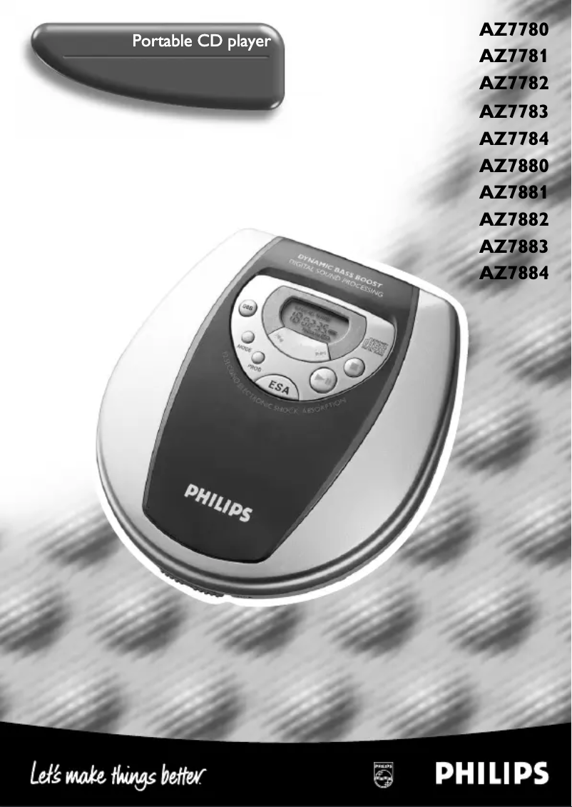 First page image of the manual for AZ7782