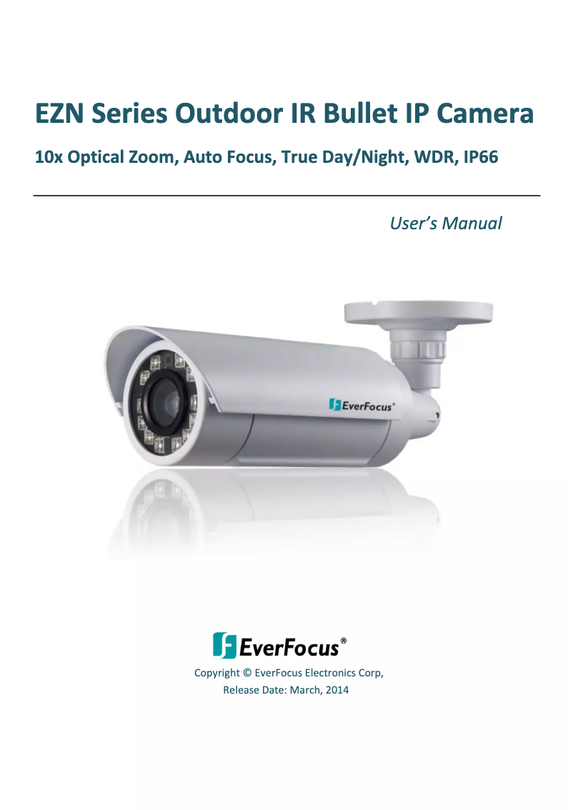 First page image of the manual for EZN3261