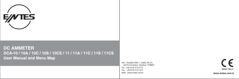 First page image of the manual for DCA-11S