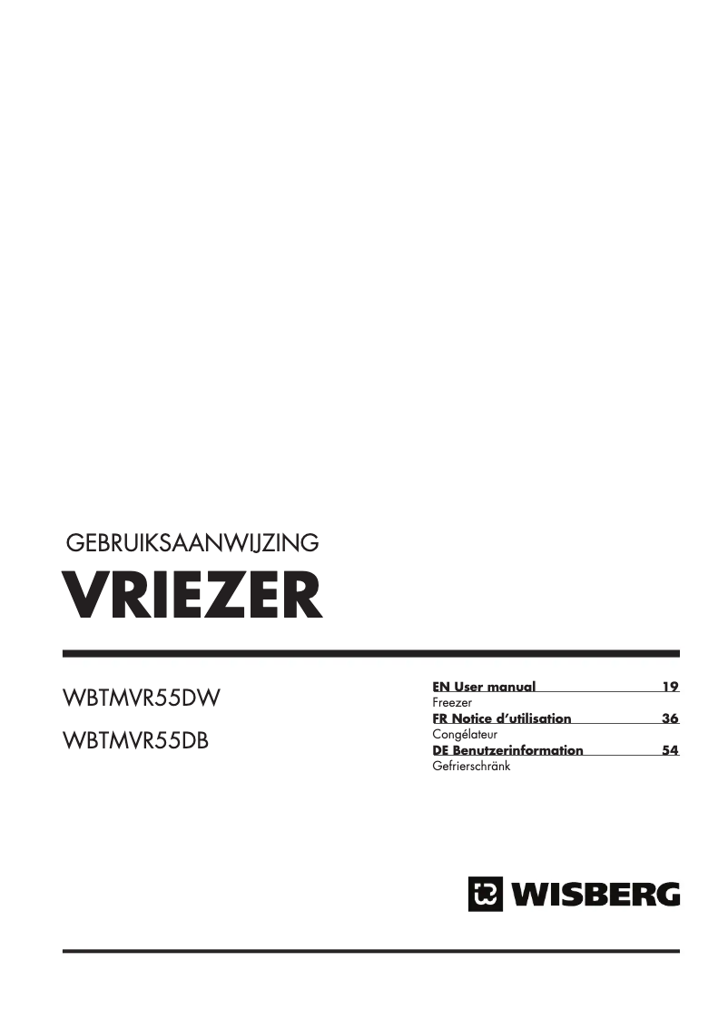 Page 1 of the manual User Manual Wisberg WBTMVR55DB