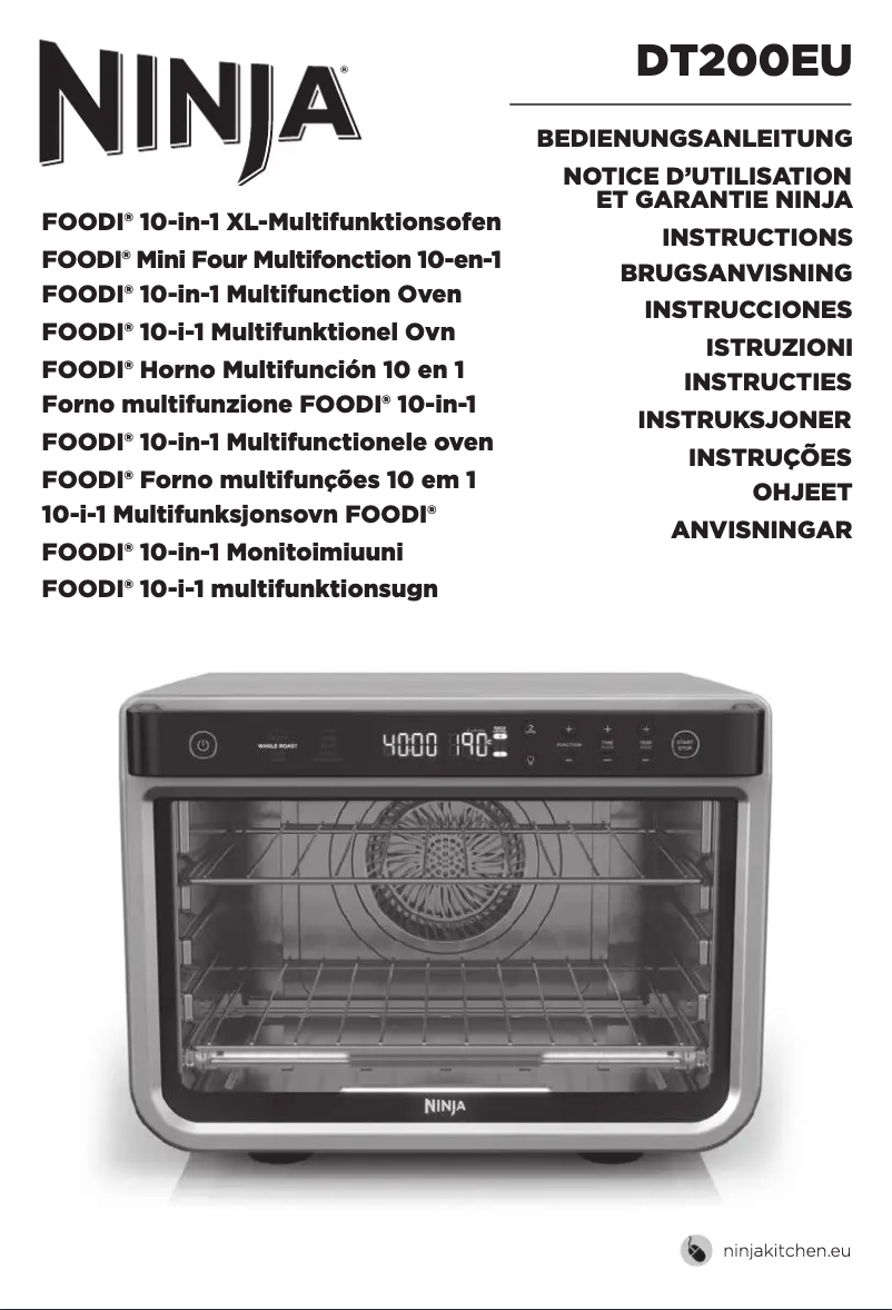 First page image of the manual for Foodi DT200EU