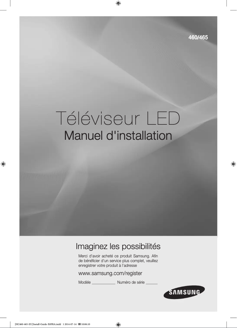 First page image of the manual for HG48EC460KW