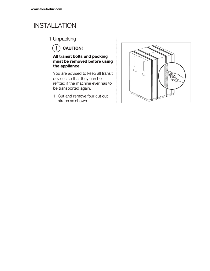 First page image of the manual for EWF10744