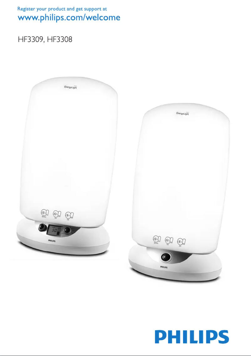 First page image of the manual for EnergyLight HF3308