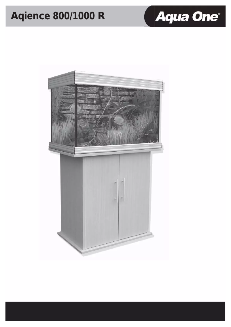 Page 1 of the manual User Manual Aqua One Aquience 800 R