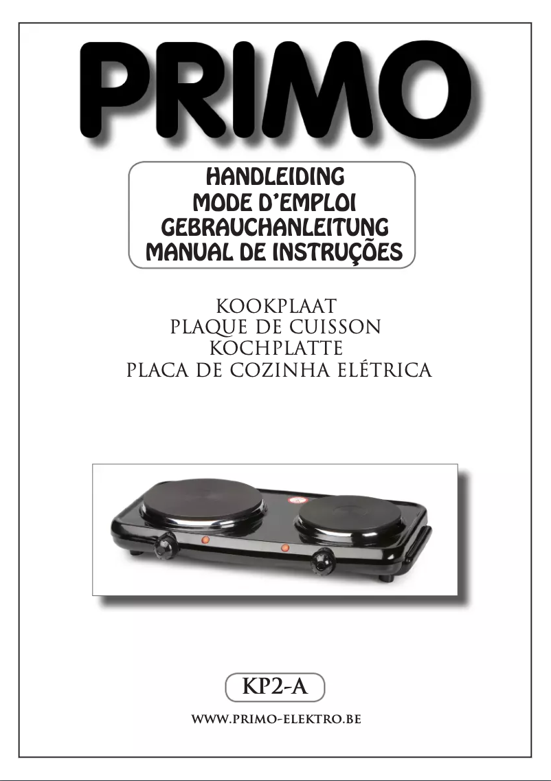 First page image of the manual for KP2