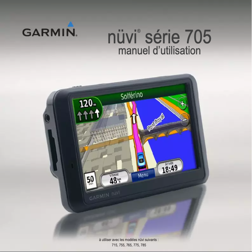 Page 1 of the manual User Manual Garmin nuvi 710