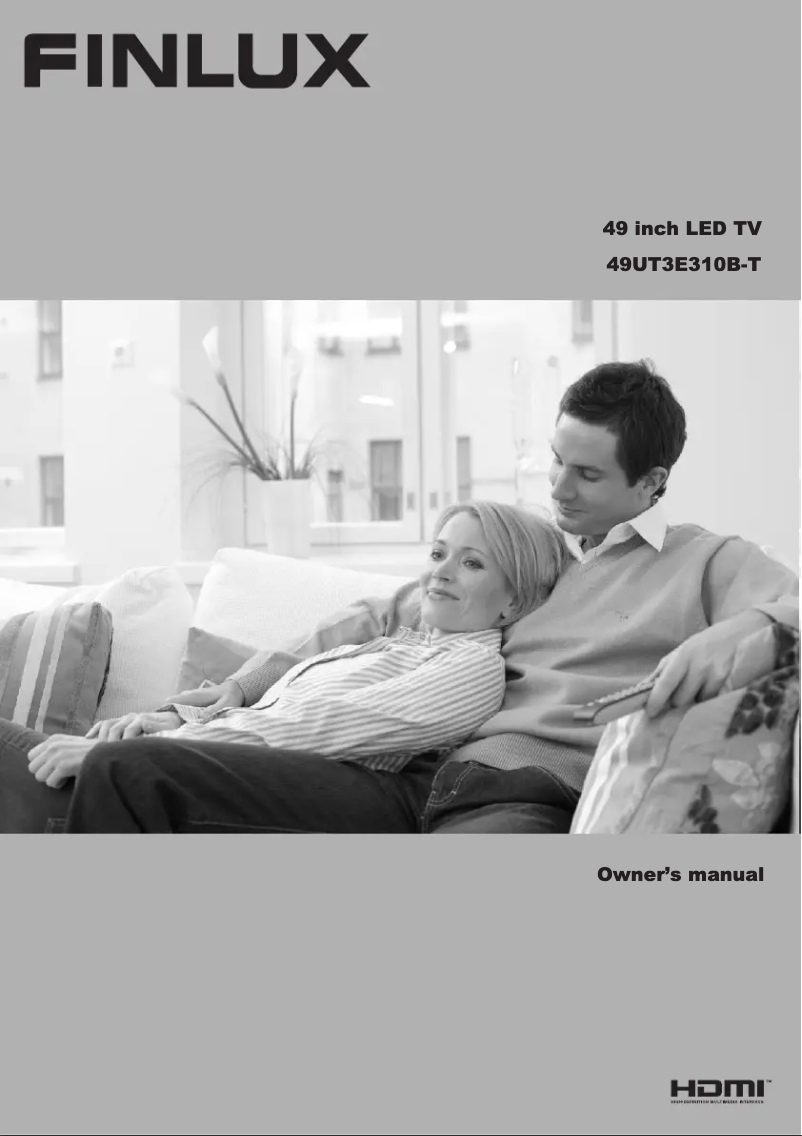 First page image of the manual for 49UT3E310B-T