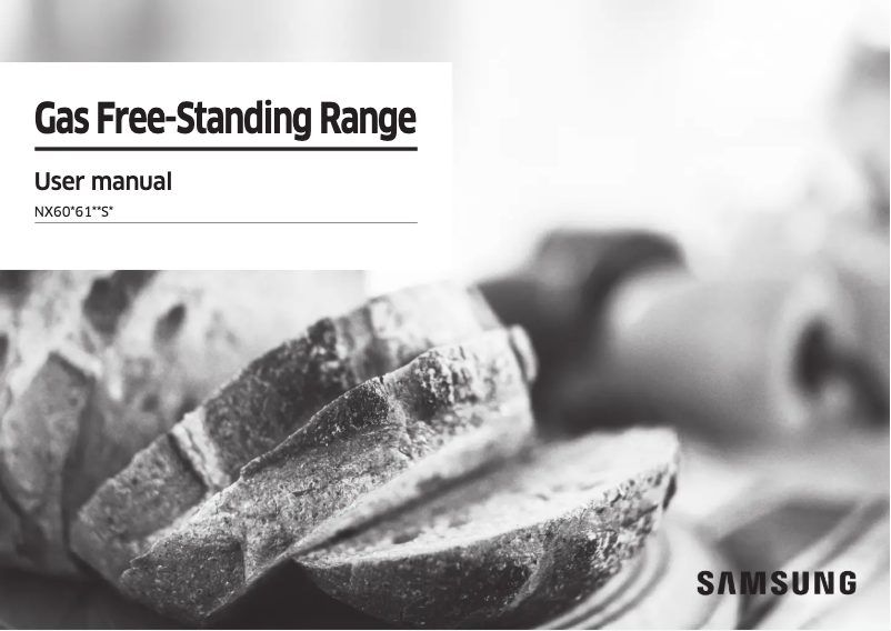 Page 1 of the manual User Manual Samsung NX60A6111SS