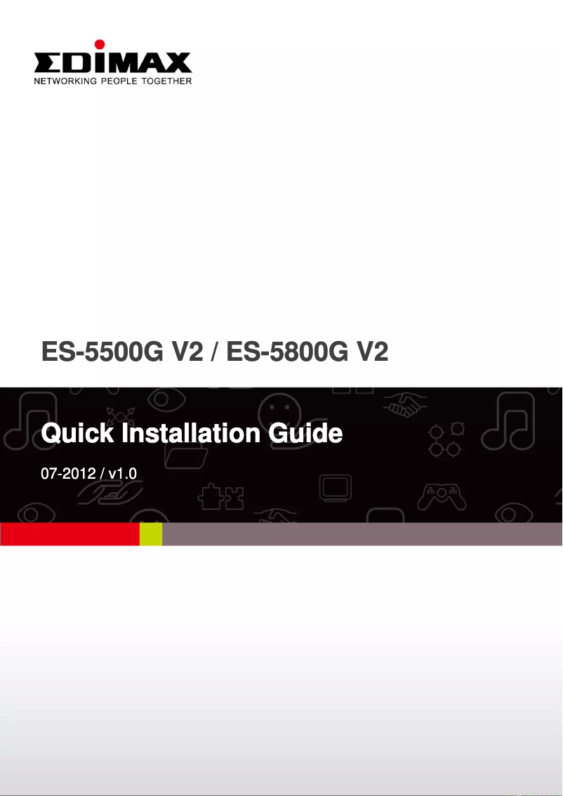 First page image of the manual for ES-5500G V2