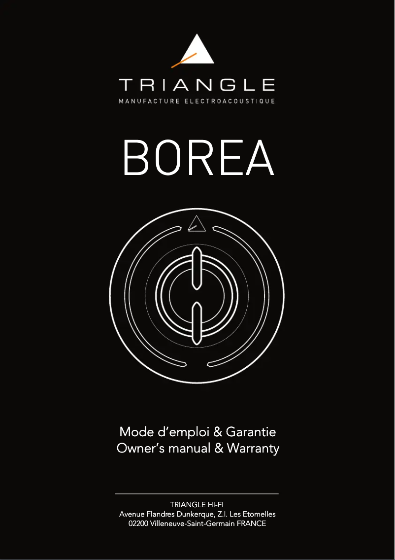 Page 1 of the manual User Manual Triangle Borea BR10
