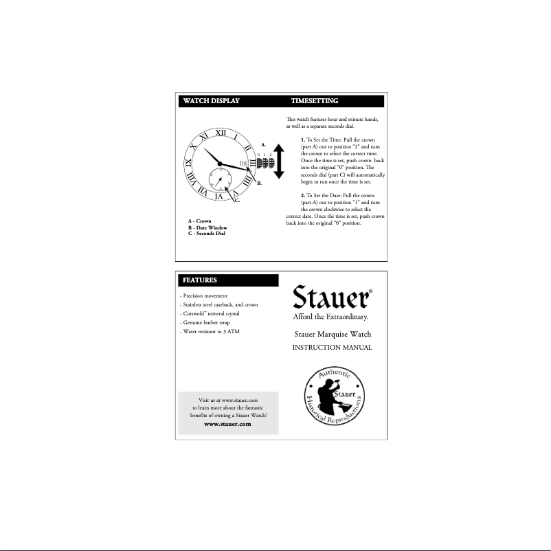 Page 1 of the manual User Manual Stauer 38435