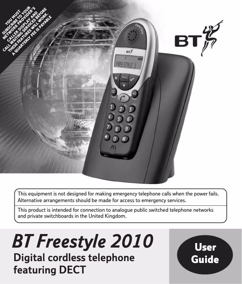 First page image of the manual for Freestyle 2010