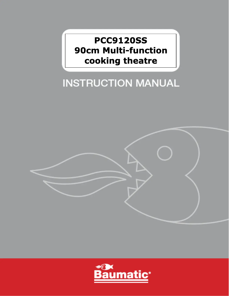 Page 1 of the manual User Manual Baumatic PCC9120SS