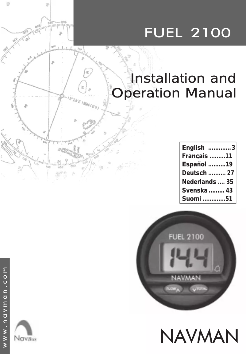 First page image of the manual for Fuel 2100