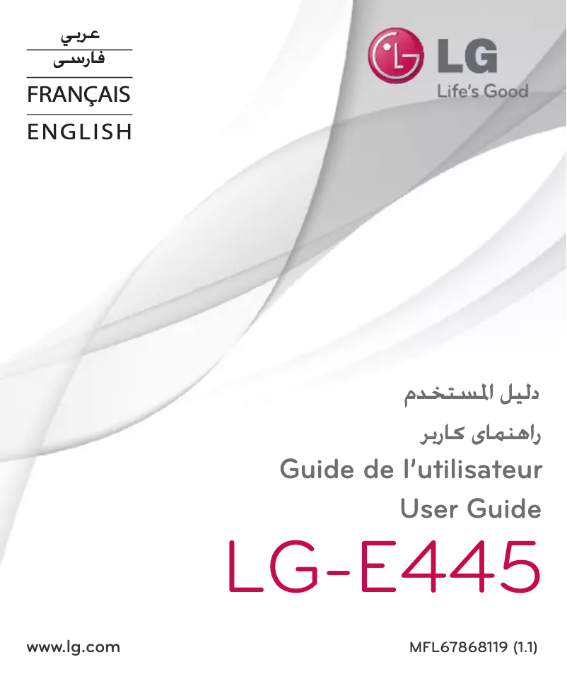 First page image of the manual for Optimus L4 II