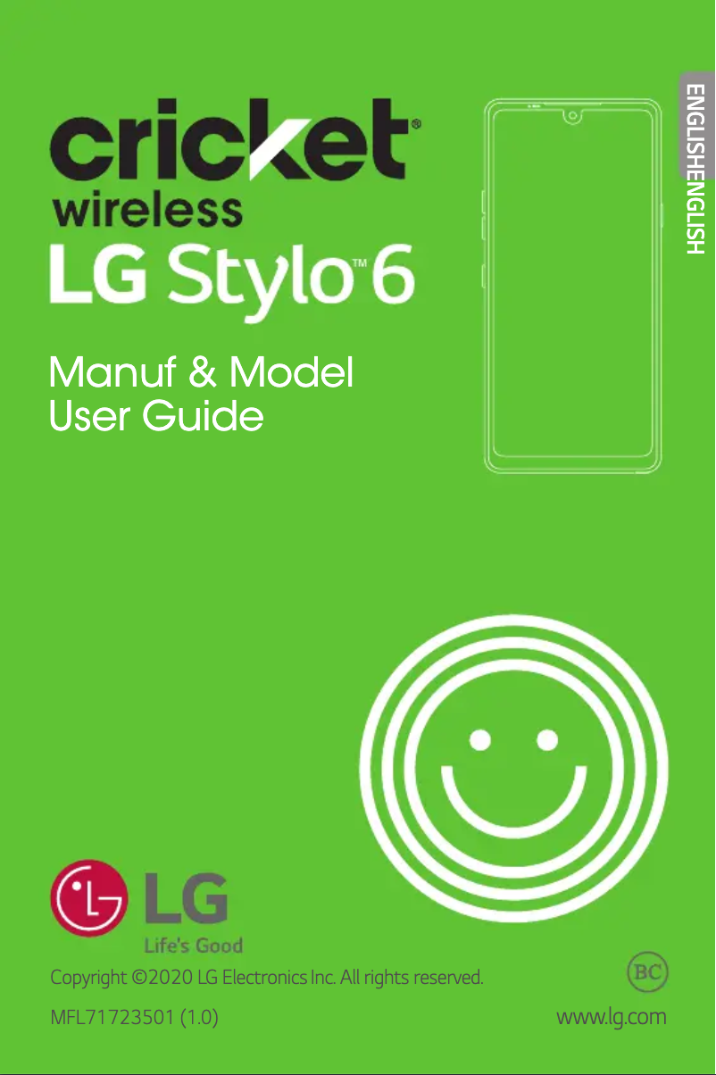 Page 1 of the manual User Manual LG Stylo 6