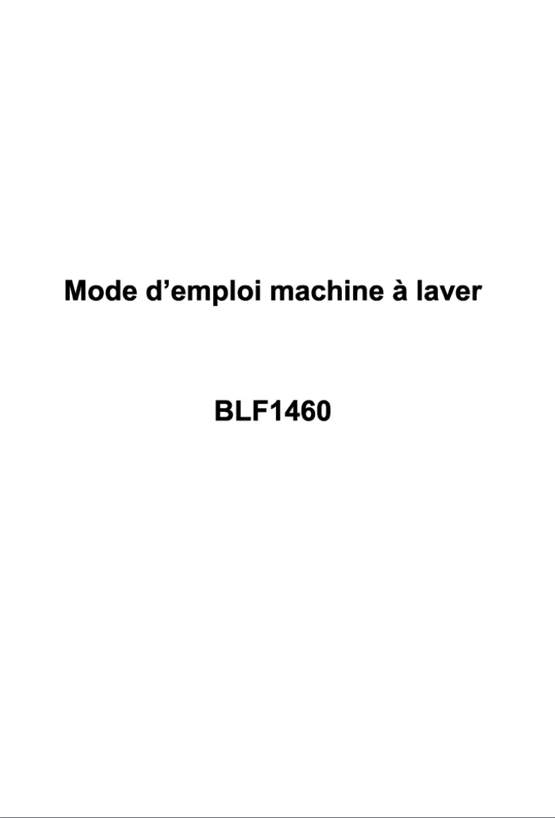 Page 1 of the manual User Manual Bluesky BLF 1460