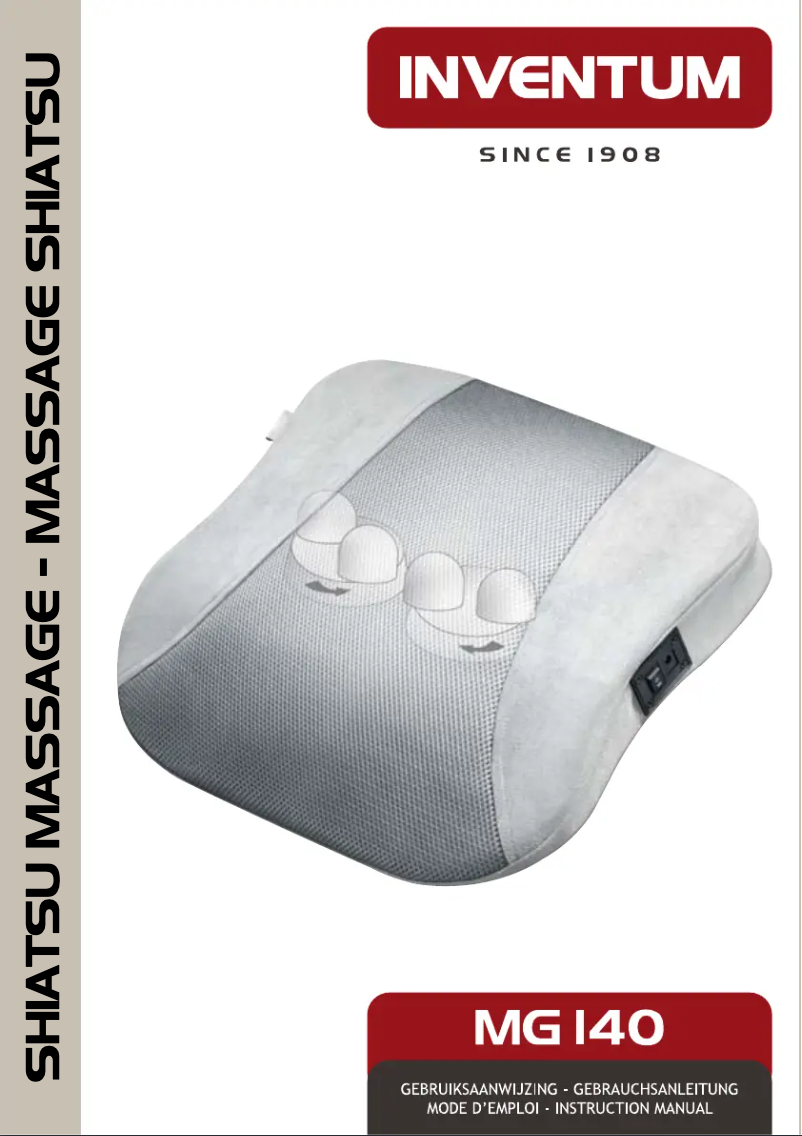 Page 1 of the manual User Manual Beurer MG140