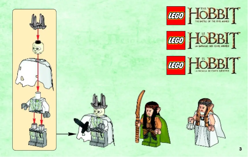 First page image of the manual for Lord Of The Rings 79015