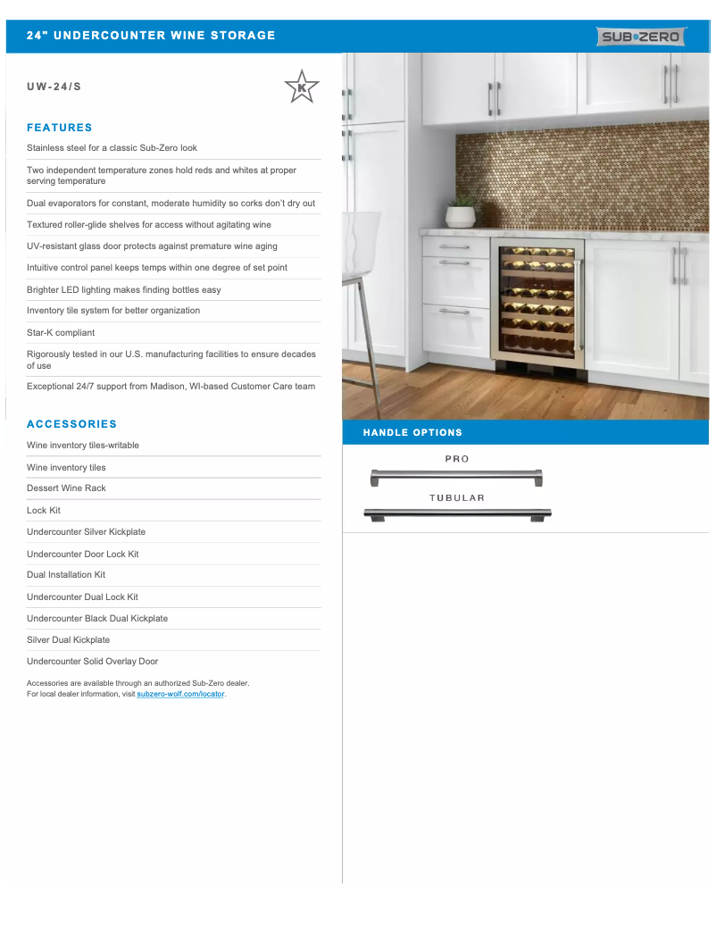 First page image of the manual for UW24SPHRH