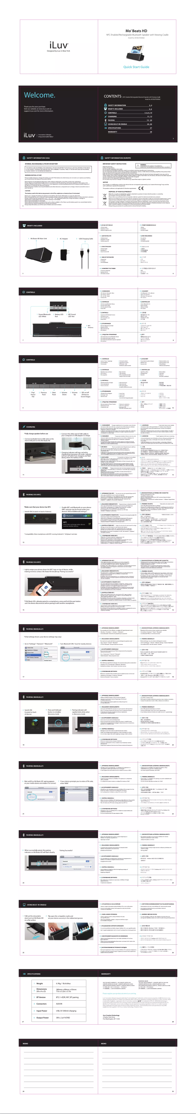 Page 1 of the manual User Manual iLuv Mo'Beats HD ISP255