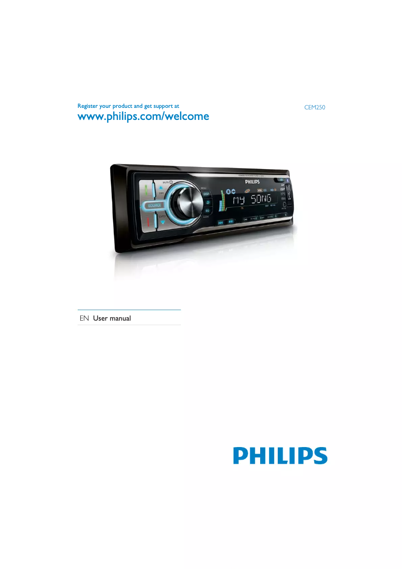 Page 1 of the manual User Manual Philips CEM250