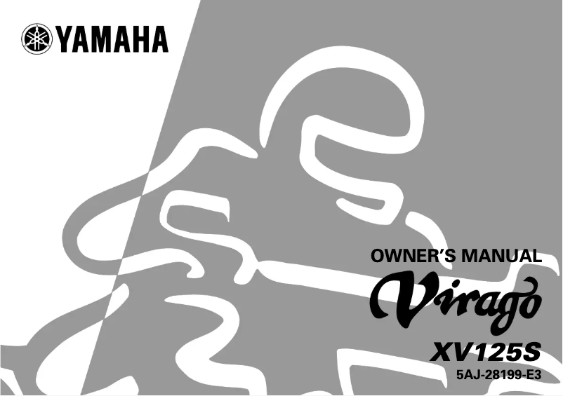 Page 1 of the manual User Manual Yamaha XV125S