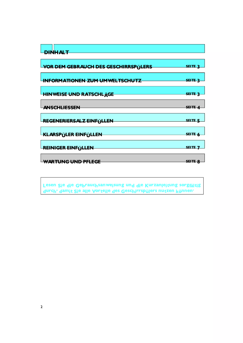 First page image of the manual for ADL 938 NB