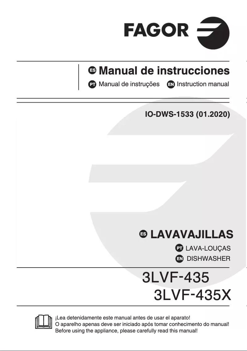 Page 1 of the manual User Manual Fagor 3LVF-435