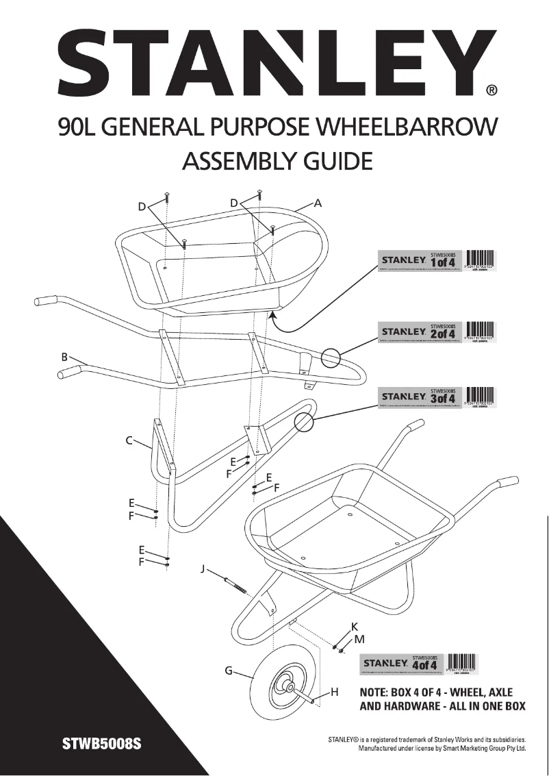 Page 1 of the manual User Manual Stanley STWB5008S